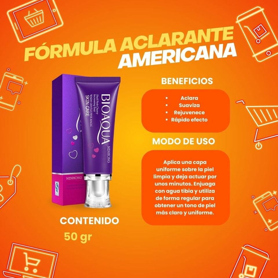 Crema Blanqueadora Corporal Bioaqua 50 gr